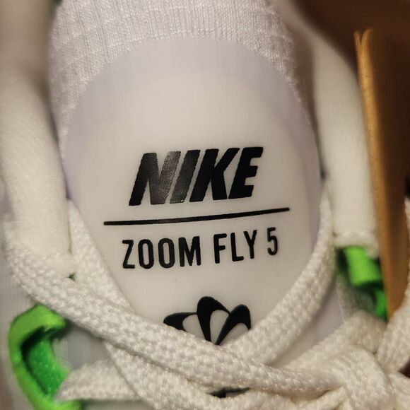 Nike Men's Zoom Fly 5 Green White Size 10 running/training - Picture 9 of 12